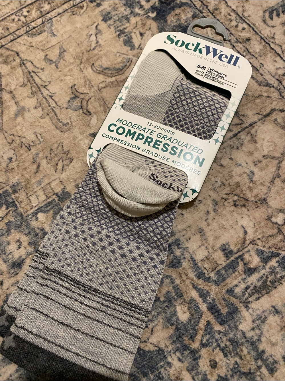 Sockwell Women’s S-M Micro Grade 15-20 Moderate Graduated Compression Socks Wool - Picture 12 of 12